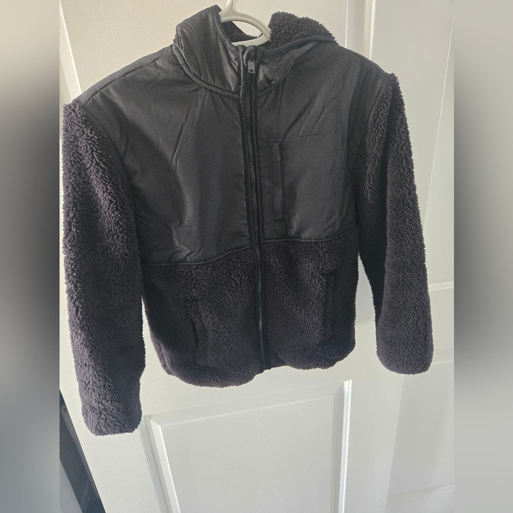Old Navy Black Teddy Jacket- Boys